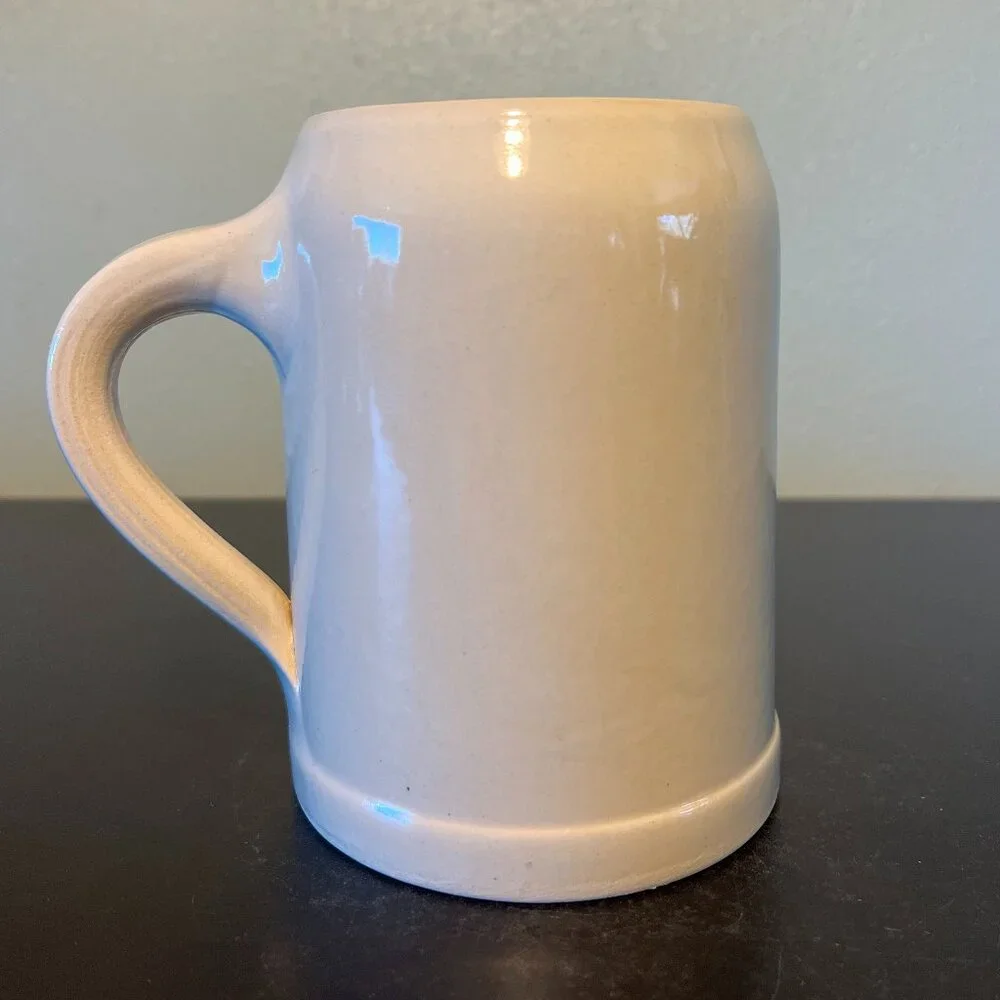Vintage US Army 77th Armor Regiment Beer Stein Steel Tigers Battle Ax Mug 0.5L